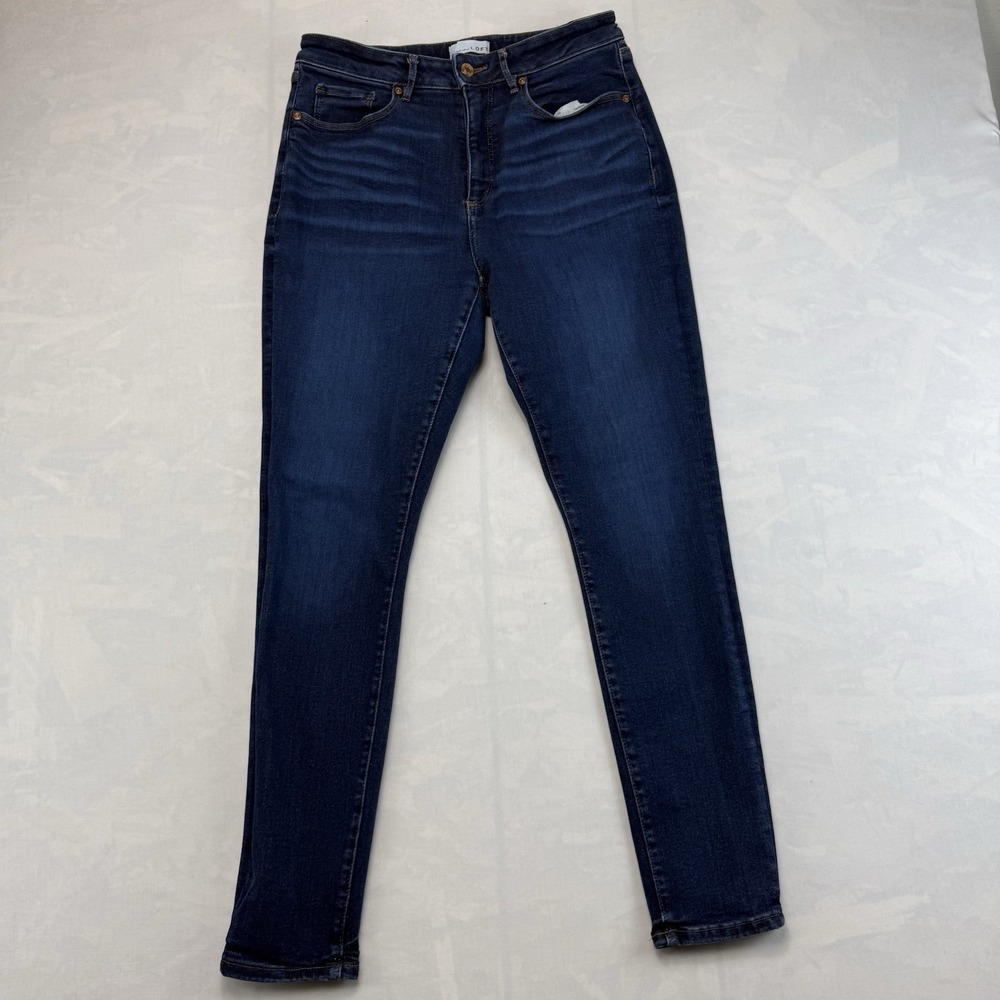 LOFT Curvy Jegging Jeans Women's 29/8 Dark Wash Skinny Stretch